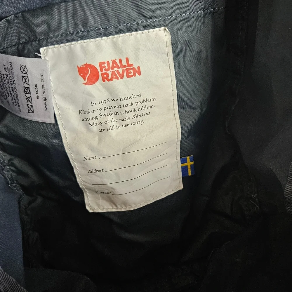 Fjallraven Kanken Mini Classic Backpack Blue Zip Around